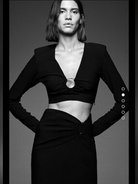 Zara Black Low Cut Top - NWT